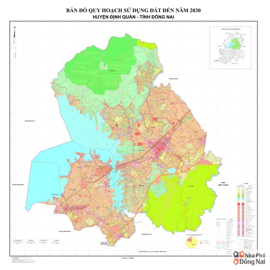 Bản Đồ Quy Hoạch Sử Dụng Đất Đến Năm 2030 Huyện Định Quán