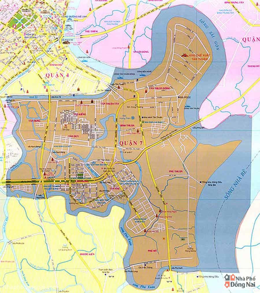 Bản Đồ Quận 7 Thành Phố Hồ Chí Minh