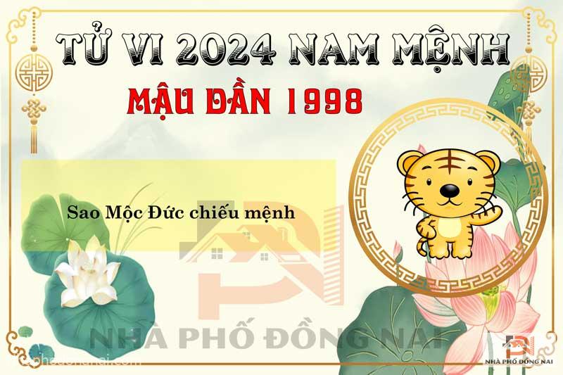 Sao Chiếu Mệnh Năm 2024 Của Tuổi Mậu Dần 1998 Nam Mạng
